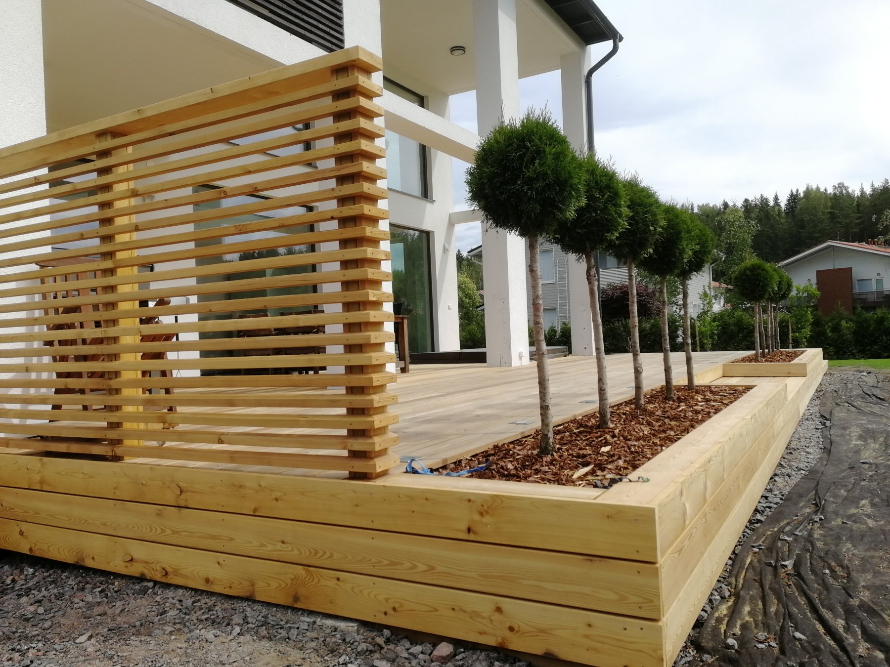 Piha detalji Hirvensalo rakentaminen